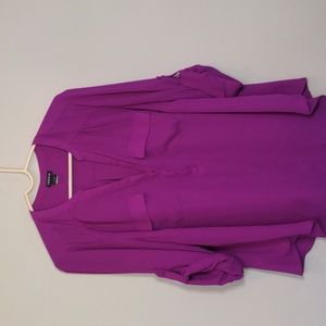 Torrid purple 3/4 rolled sleeve top